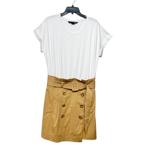 Veronica Beard White and Tan Mini Dress - Picture 8 of 14